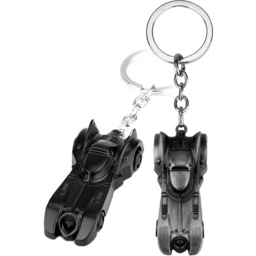 Car shape Key Chain The Dark Knight Batmobile Key Rings Gift Chaveiro Car Keychain Jewelry Movie Key Holder Souvenir