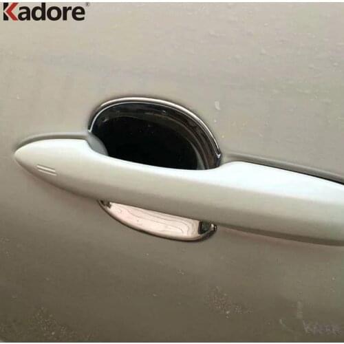 For Toyota Prius 2016 2017 2018 ABS Chrome Door Handle Bowl Cover Door Handle Protector Trim Car Exterior Accessories