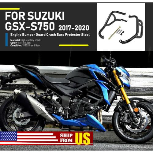GSX-S750 Crash Bar Stunt Cage Engine Guard Frame Slider Protector Bumper for Suzuki GSX-S GSXS GSX S 750 2017 18 2019 2020 2021
