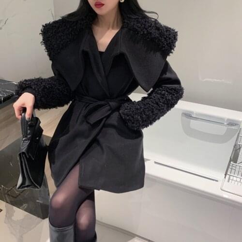 HziriP Womens Black Coats