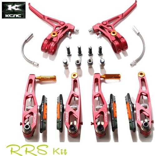 KCNC V6 VB6 MTB FOLD BIKE V BRAKE LEVERS And Calipers Bicycle Rim Brake Set With Levers 340G Full Set