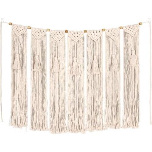 Macrame Woven Wall Hanging Boho Chic Bohemian Room Geometric Tapestry Art Beautiful Apartment Dorm Home Room Decoration