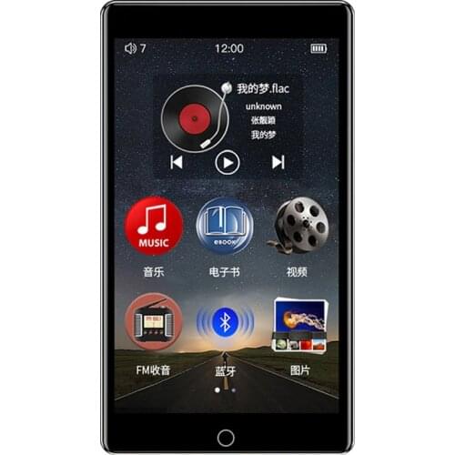 RUIZU H1 MP3 Player Full Touch Screen 4.0inch Bluetooth Music MP3 Player With FM Radio Recording E-book Video Built-in Speaker