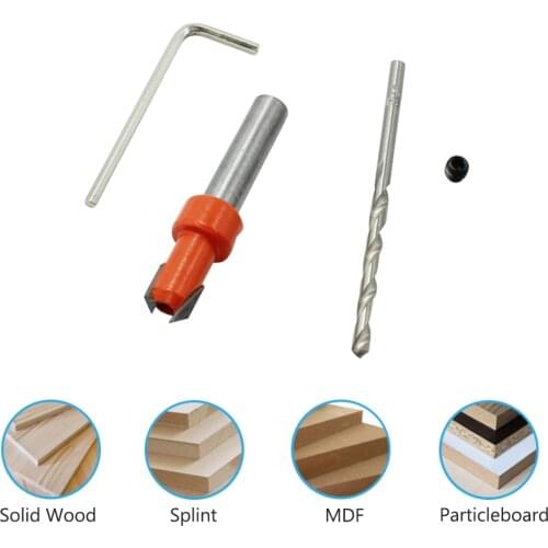 New Hss Round Shank Timber Woodworking Countersink Router Drill Bit Screw Cutter Screws Chamfering Wood Tool For wood plastic