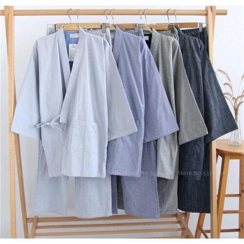 Kimono Sleepwear Man Women Couples Japanese Traditional Yukata Robes Pajamas Sets Haori Ao Dai Nightgown Pyjamas Hanfu Tang Suit