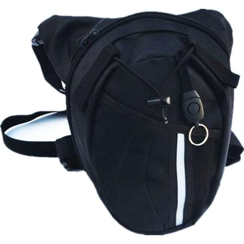 Motocross Waistpack Motorcycle Waterproof Waist Leg bag Funny Drop Belt Pouch Fanny Pack Packs black bag