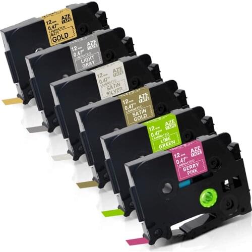 Labelife TZe-MQP35 White on Berry Pink Compatible for Brother P-Touch maker PT-D210 label printer tze-MQP35 Matt Paper Tape