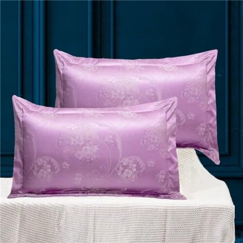 2PCS European-Style Luxury Jacquard Envelope Pillowcase 48x74cm Adult Pillowcase Pillowcase decorative satin pillowcase