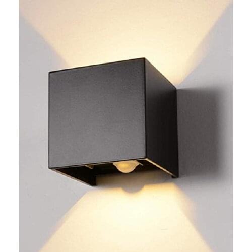 12W LED Wall Lamp Motion/Light Sensor Square Wall Light For Bedroom Home Lighting Luminaire Indoor Light Fixture Wall Sconce