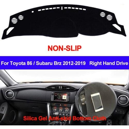 TAIJS For Toyota 86 GT86 FT86 Subaru Brz 2012 2013 2014 2015 2016 2017 2018 2019 Dash Mat DashMat Silicone Car Dashboard Cover