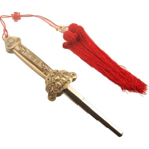 Stainless Steel Tai Chi Sword Chinese Traditional Shaolin Kungfu Telescopic Sword for Morning Exercise and Fitness Training