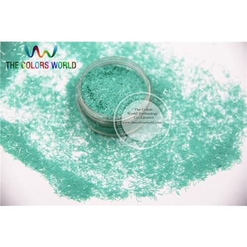 TCH311 0.2*3mm Size Solvent Resistant Mate Light Blue Colors Tinsel Bar Strip shape glitter for nail art and other deco