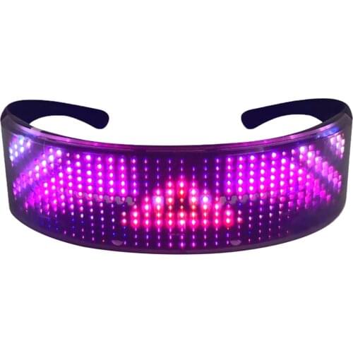 Smart DJ LED Glasses APP Control Creative Sport Glasses