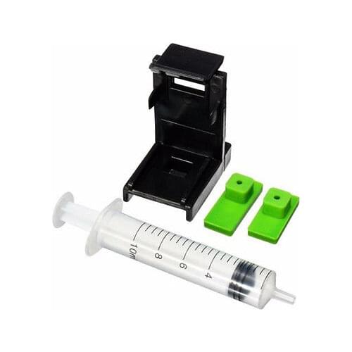 3in1 Ink Refill Cartridge Clip+ 2pcs Rubber Pads + Syringe Tool Kit for PG-210 310 510 512 810 PG-47 145 545 845 ink