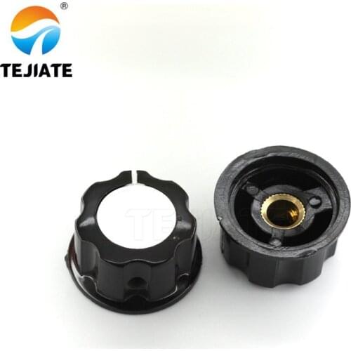 10pcs MF-A03 Potentiometer Knob Cap Inner 6.35mm 15x28mm Rotary Switch Bakelite Knob for RV24 3590S WHT118 WX050