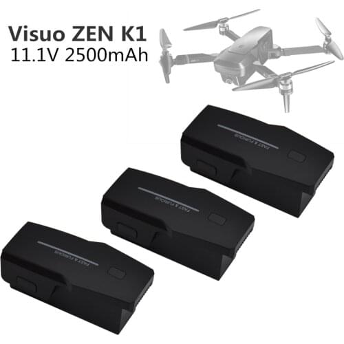 11.1V 2500mAh Visuo ZEN K1 Battery GPS RC Drone Battery 11.1V 2500mAh Lipo Battery
