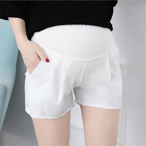2020 Maternity Summer Casual Shorts Elastic Waist Pants Pregnancy High Waist Clothes Shorts Maternity Pregnant Loose Pants