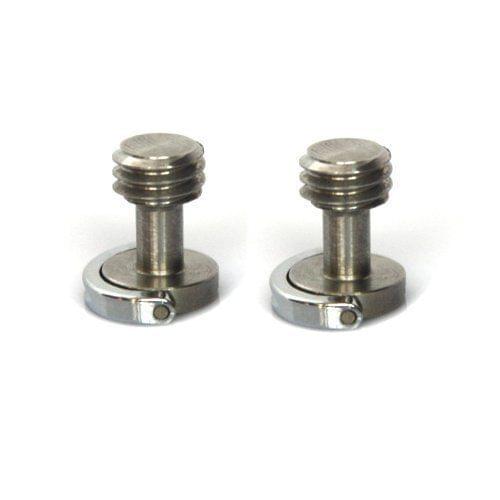 2x Longer Shaft D-ring Screw 3/8"-16 Thread Camera Tripod Quick Release Fixing
