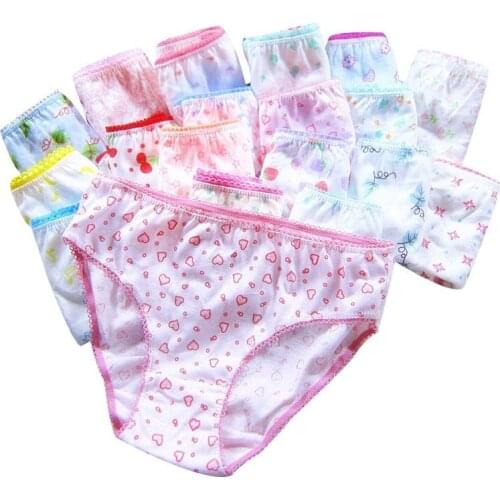 36 Pcs/Lot Girls Briefs Underwear Panties Short Colorful Panties Children Suit 2-10 Years