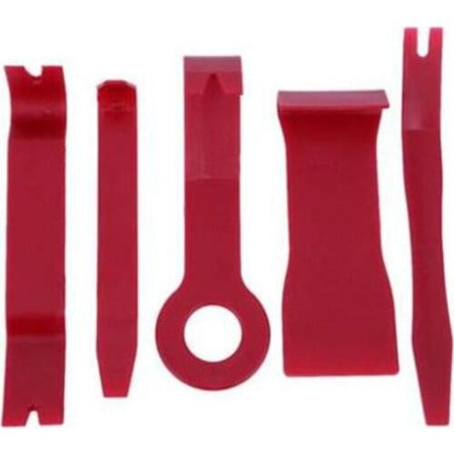 5pcs Red Auto Trim Car Stereo Soundproof Removal Tool Hand Obd Set For Vehicle Work Perfect And Free Shipping