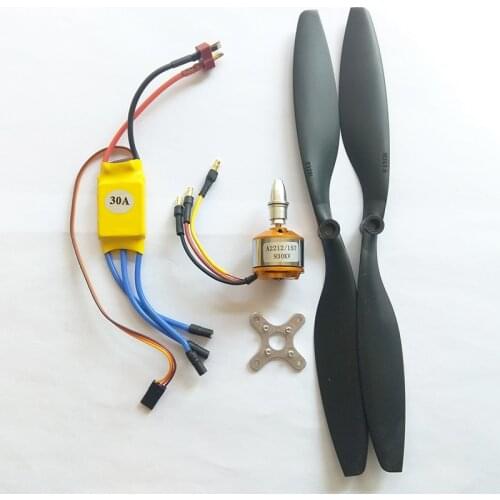 A2212 2212 930KV 1000KV Brushless Motor + 30A ESC + 1 pair 1045 propeller 2212 motor Flight combo for DIY RC Multicopter
