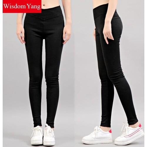 New Spring Autumn Women Slim Casual Pants Comfortable Straight Pencil Pants Black Grey Stretch Trousers Female Pantalon Femme