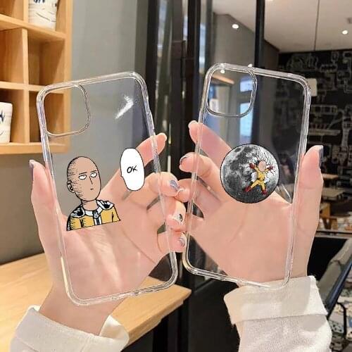 One-Punch Man Anime Phone Case For Samsung Galaxy Note 4 8 9 10 20 S8 S9 S10 S10E S20 Plus UITRA Ultra transparent luxury bumper