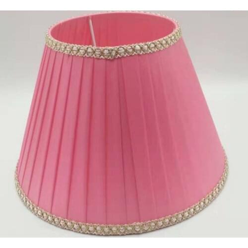 E27 Art Deco Lamp shades for table lamps pink/purple round Fabric lampshade modern style lamp cover for home decoration