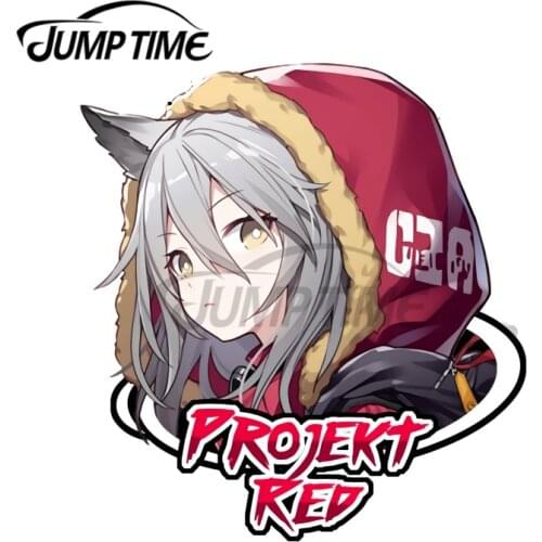 JumpTime 13 x 10.5cm For Projekt Red Arknights Waterproof Motorcycle Anime Decoration Car Stickers Cartoon Surfboard Vinyl Decal