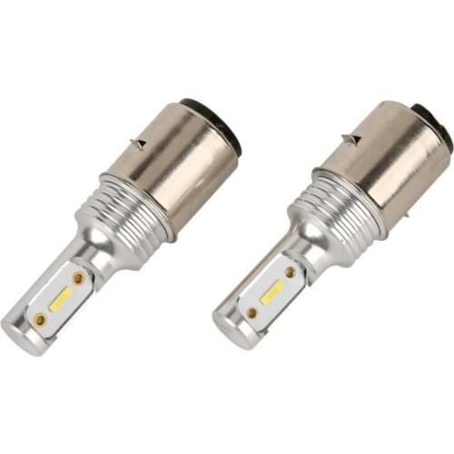 2Pcs H6 LED Headlights Yellow Light High Brightness 30W IP67 Waterproof Lamps for Cars