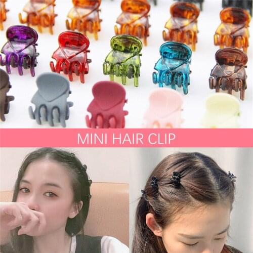Fashion 12PCS/Lot Small Cute PlasticHair Claws Hair Clips Girls Hairstyle Hairpins Hair Oranment Hair Accessories
