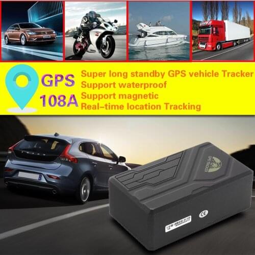 Strong magnetic GPS108A GPS tracker tracks real-time with built-in 10000 milliampere battery portable and easy to install