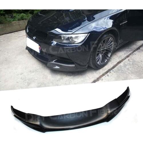 For 3 Series Carbon Fiber Front Bumper Lip Spoiler for BMW E90 E92 E93 M3 2009 - 2012 V Style FRP Extension Lip Chin