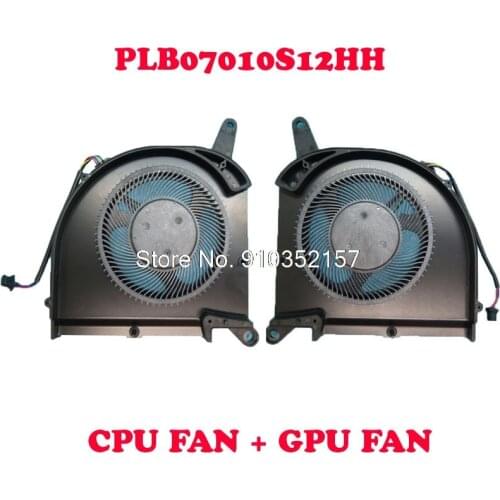 PLB07010S12HH EP CPU GPU FAN For Gigabyte For AERO 15 OLED SA 17 RP75XA RP77XA 15XA XB P75 P77 27R18-01071-A70S 27R18-01070-A70S