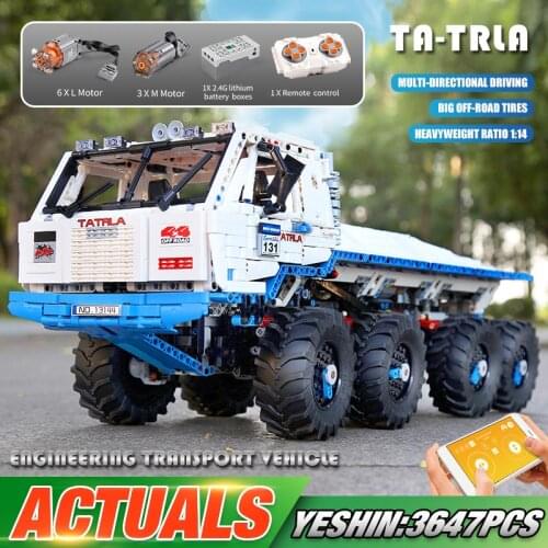 MOULD KING 13144 APP RC High-Tech Car The MOC-27092 Tatra T813 8x8 PROFA Building Blocks Bricks Kids Christmas Gifts Car Model