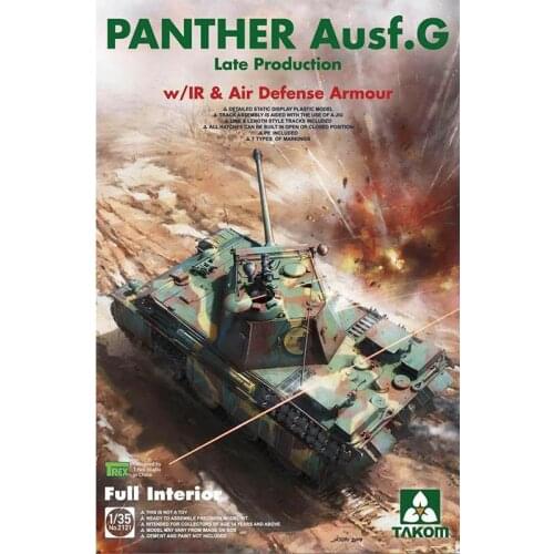 TAKOM 2121 1/35 PANTHER AUSF.G LATE W/ IR & AD ARMOUR FULL INTERIOR KIT BNIB