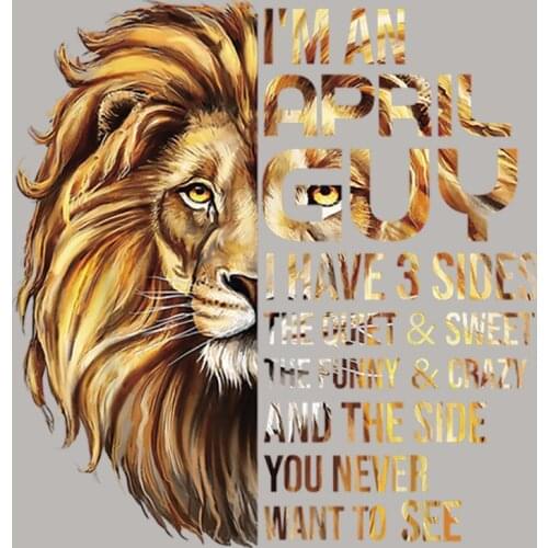 April Lions Thermal Patches Clothing Tops Diy Vinyl Heat Transfer Appliqued Fashion Applique Heat Print By Household Irons