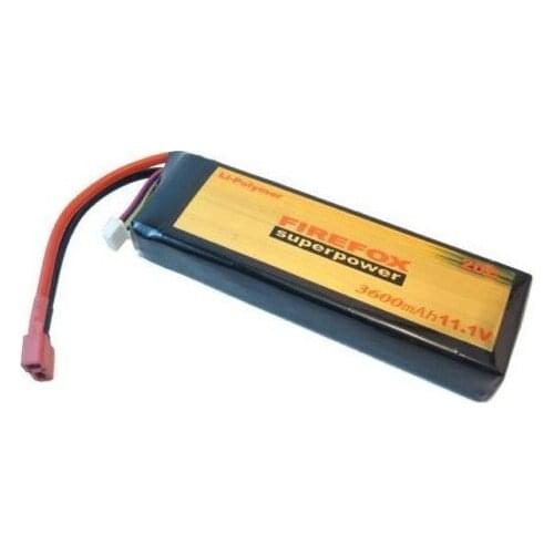 1pcs 100% Orginal FireFox 11.1V 3600mAh 20C Li Po AEG Airsoft RC Battery +HK register free shipping