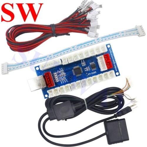 1pc Arcade Joystick board PS3/PC Zero Delay contoller board DIY Kit USB Encoder To PC Arcade Sanwa Joystick for Arcade parts