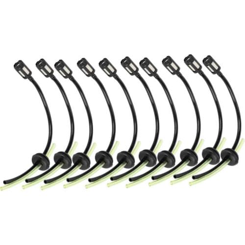 10Pcs Lawn Mower Fuel Filter Hose Assembly Accessory Kit Replacement for GX35 Brush Cutter Parts