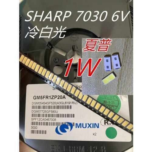 3000CS For SHARP LED TV Application LED Backlight High Power LED 1W 6V 7030 Cool white LCD Backlight for TV
