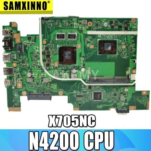 Akmey For Asus Vivobook 17 X705NC X705N N705N N705NC Laptop motherboard N4200 CPU Mainboard test good