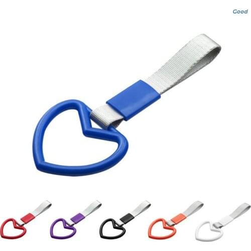 Auto Accessories Tsurikawa Ring Heart JDM Train Bus Handle Hand Strap Drift Charm Strap Drift PVC Plastic 6 color