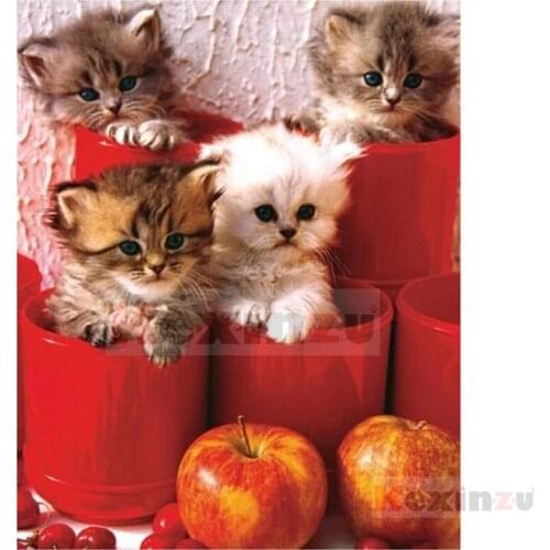 Kexinzu Full 5D DIY Square/Round Drill Diamond Painting "Dog Animal" 3d Diamond Embroidery Cross Stitch Decor Gift Ke062