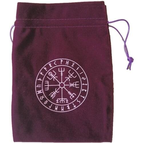 Velvet Tarot Oracle Cards Storage Bag Runes Constellation Witch Divination Accessories Jewelry Dice Drawstring