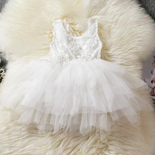 White Baby Girl Dress Baptism Clothes Girl 1 2 Year Birthday Outfit for Baby Girl Wedding Dress Little Girl Party Frocks Designs