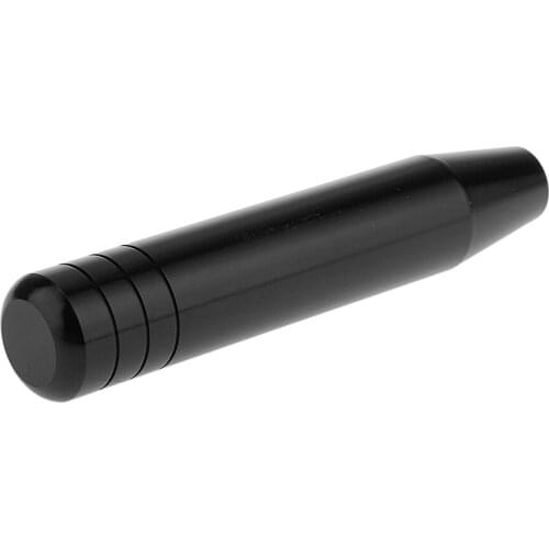 Black-18cm Straight Universal Manual Car Gear Shift Knob Aluminum Racing