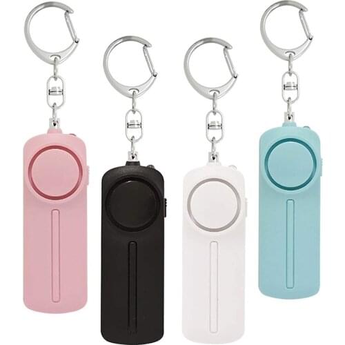 Self Defense Alarm Keychain Emergency Security Personal Protection Devices for Multicolor Women Girl Kid Elderly with LED Flashl