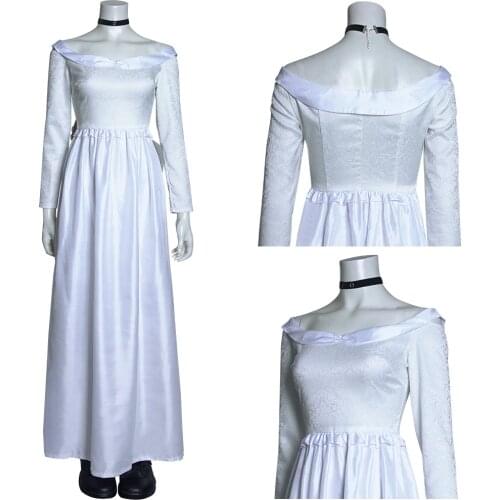 Childs Play Cosplay Chucky Costume Bride Dress Outfit Adult Girls Women Fancy Dress Halloween Carnival Vampire Costume