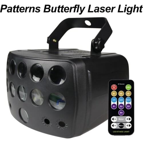 DJ Disco Club Strobe Party Stage Lighting Effect Voice Remote Control Laser Projector 96 Patterns Laser Light For Dance Floor